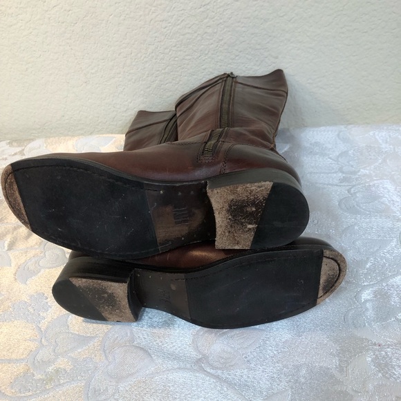 FRY  Women’s Red/Brown Leather Riding Boots. 3476111-rdd  Riding Boots 6B - Picture 12 of 12